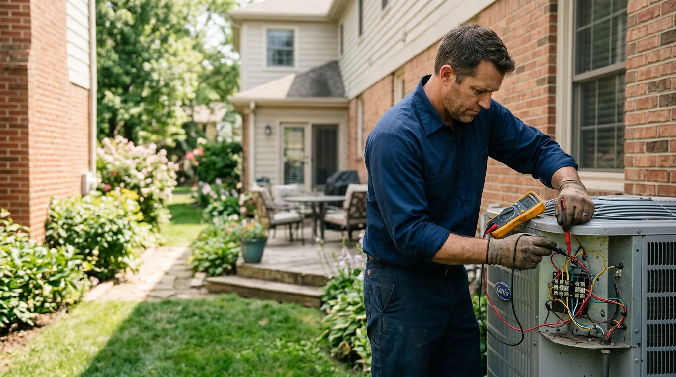 HVAC technician working near Mapleton, UT
